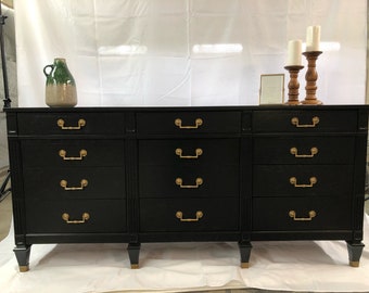 Black dresser gold hardware Clearance