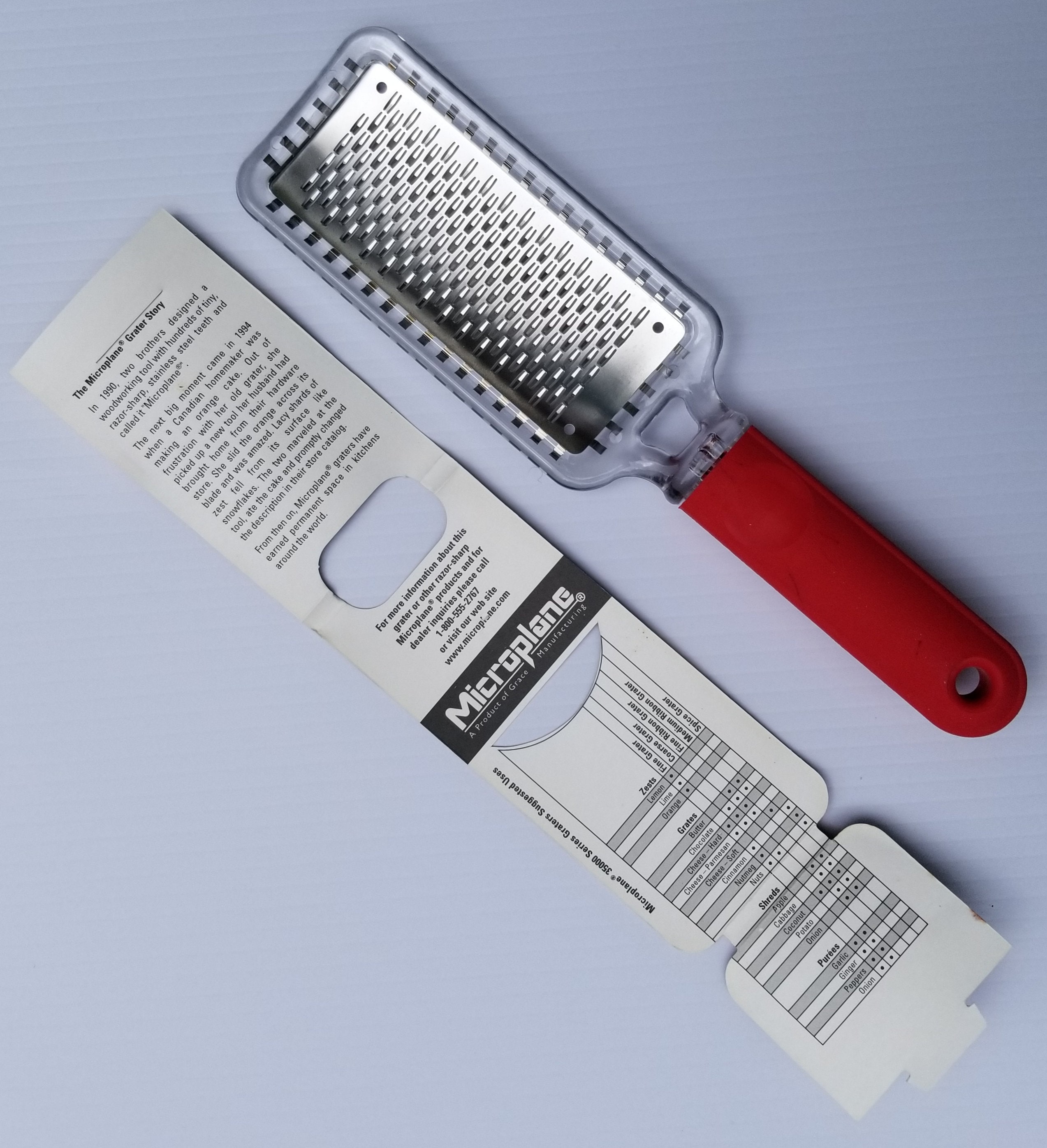 Grace Mfg. Microplane Butter Blade, Red