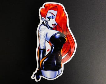 Undead Redhead Vinyl Indoor/Outdoor Pin-up Sticker