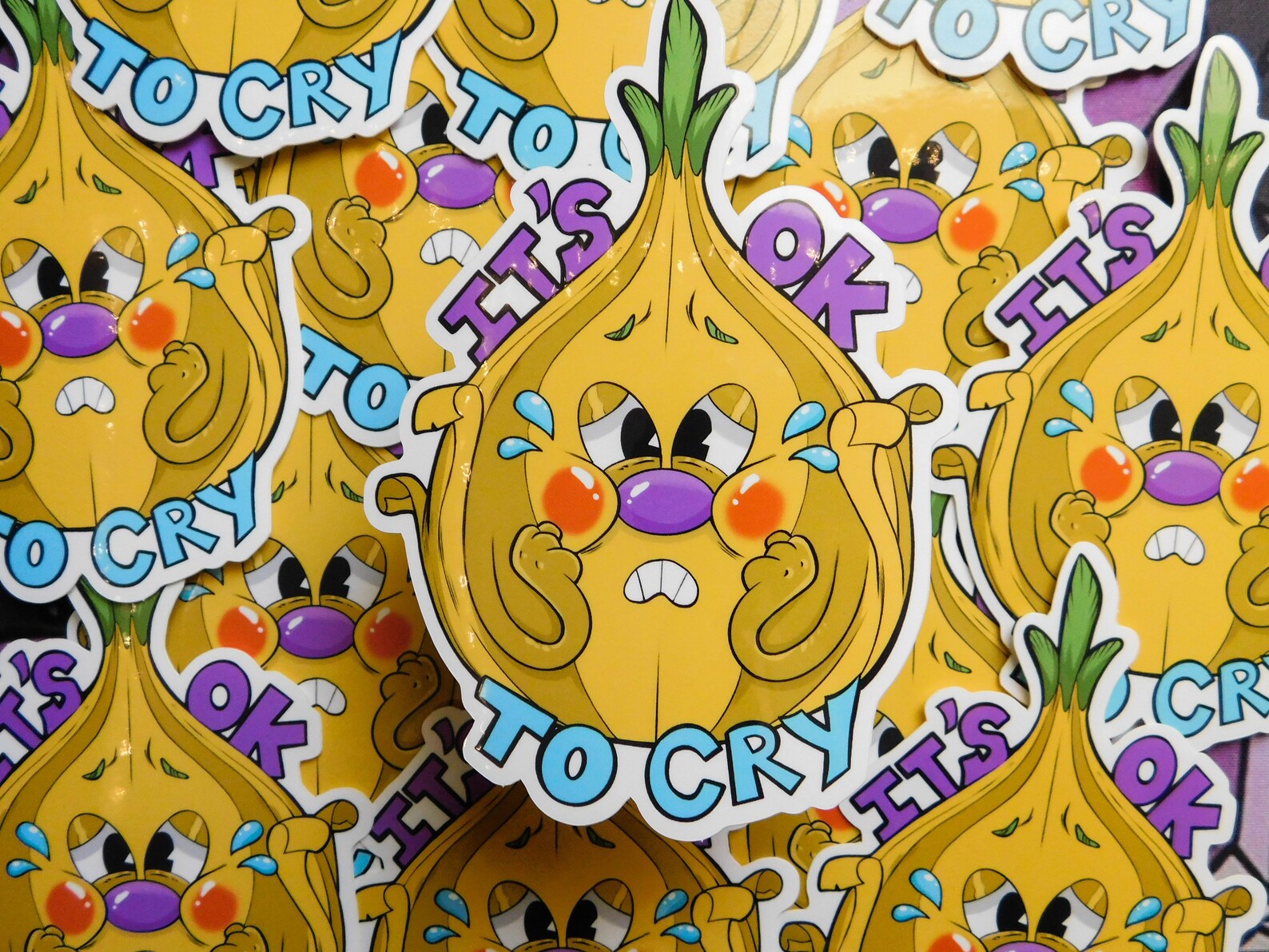 Crying Onion Cuphead Boss Vinyl Sticker 3.6x5 Etsy Canada