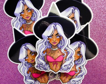 Summer Witch Vinyl Sticker