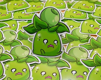 Sad Olive Vinyl Sticker 2.9"x3"