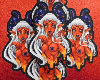 Crimson Honey Matte Sticker