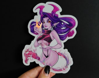 Scorching Succubus Holographic Sticker 3.8"x5"