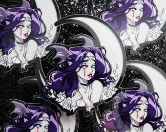 Crimson Tear Vinyl Sticker