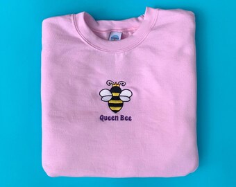 Queen Bee Embroidered Sweatshirt