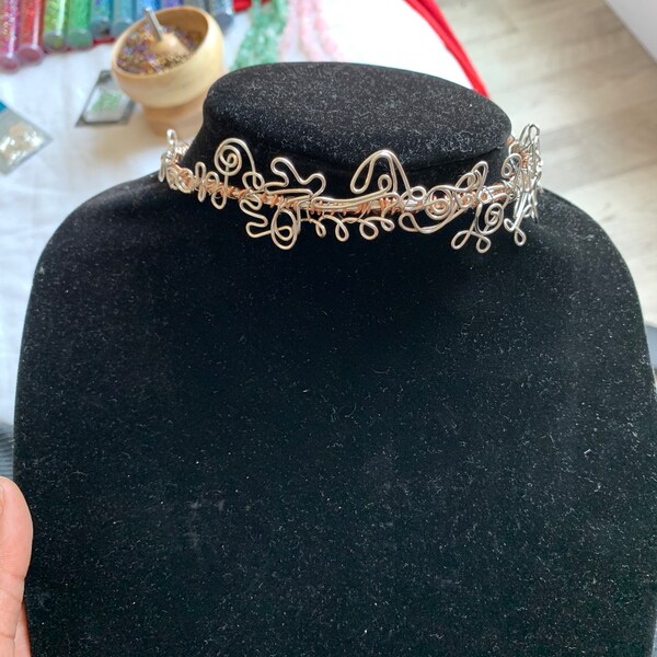 Wire Choker Etsy