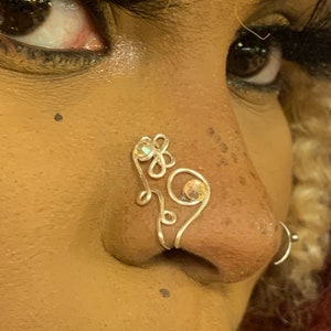 Garden || Nose Cuff// Fake Nose Ring// Faux Nose Cuff // Faux Nose Jewelry //Nose Jewelry