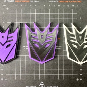 Decepticon logo - Transformers decoration - 3D printed