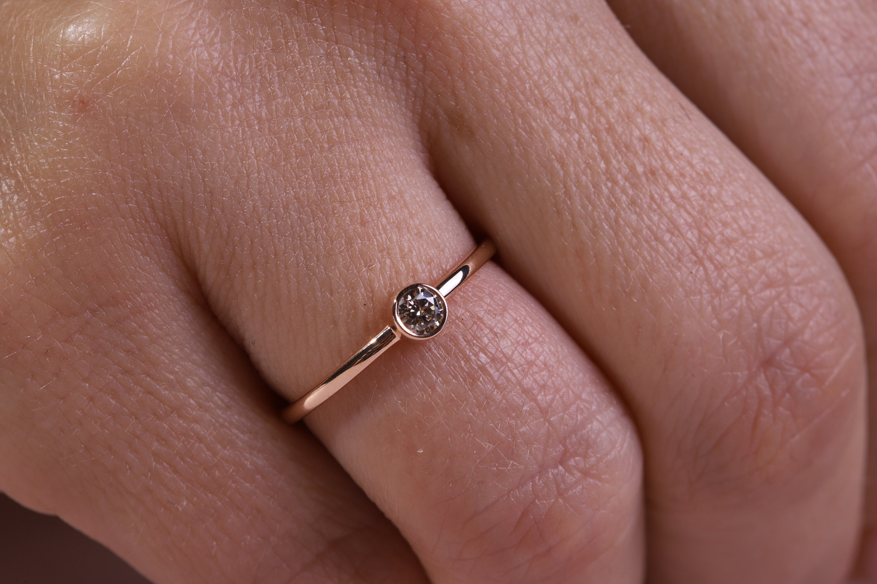 14K &amp; 18K Gold Wedding Ring Diamond Ring Pave Diamond Ring | Etsy