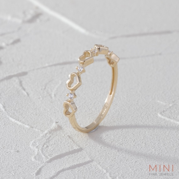 アクセサリー STAR JEWELRY 18K HEART ROUND HALF RING HEART ROUND HALF ETERNITY RING(S)(1ZR1159)K18 リング｜スター