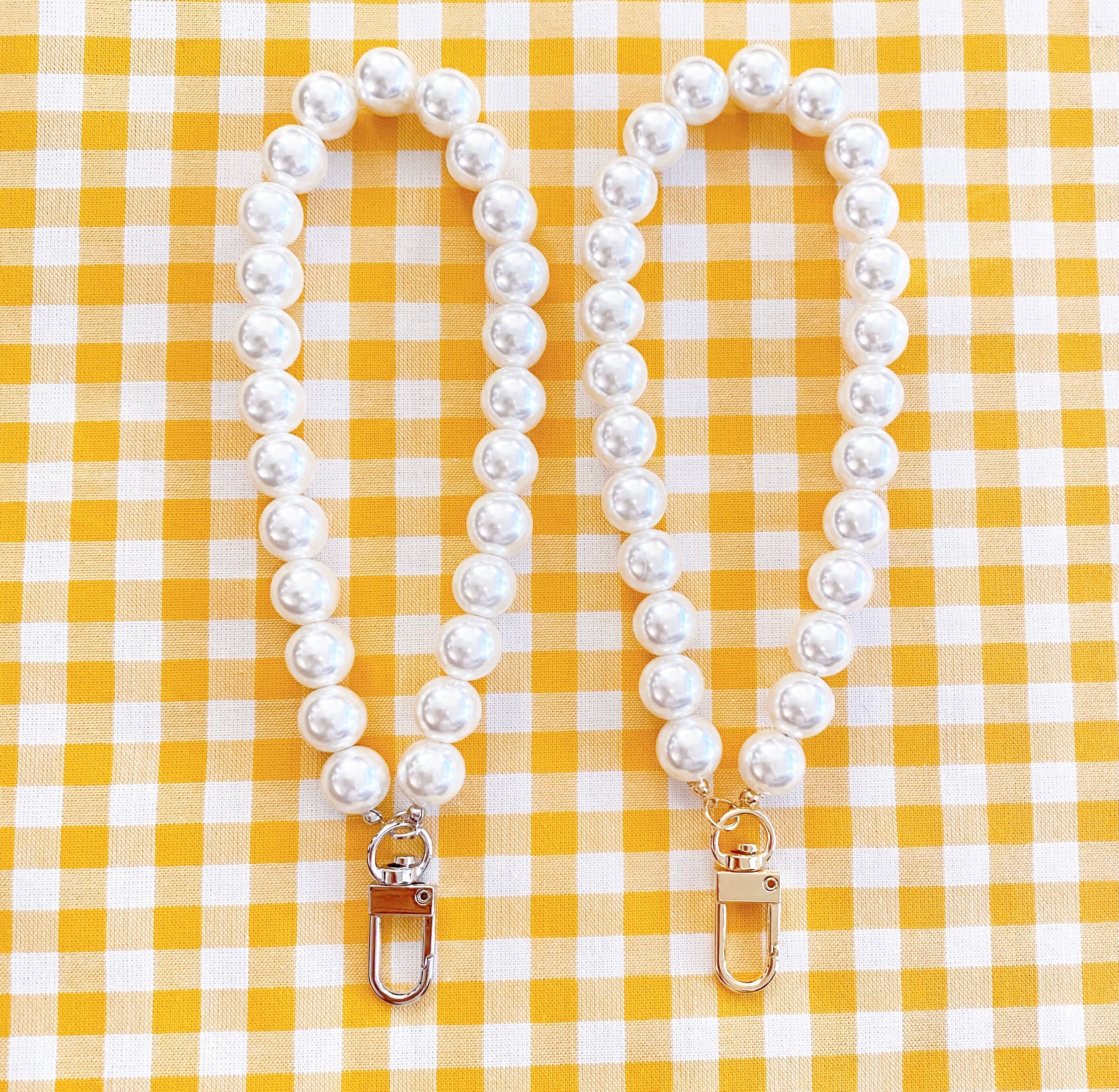 Pearl Keychain Accessories Pearl Phone Strap Pearl Keyring Etsy UK