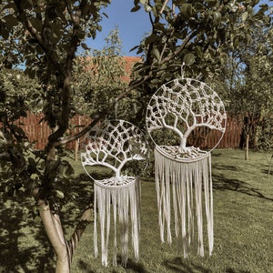 Grand Arbre de ve en macramé Suspenson murale macramé Attrape rêves
