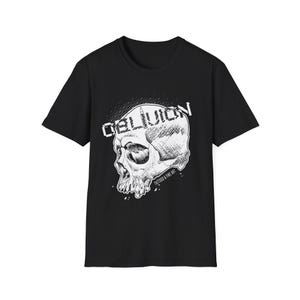 Camiseta unisex con estampado de calavera, prenda moderna para amantes de la música, regalo de moda para Halloween, ropa informal.