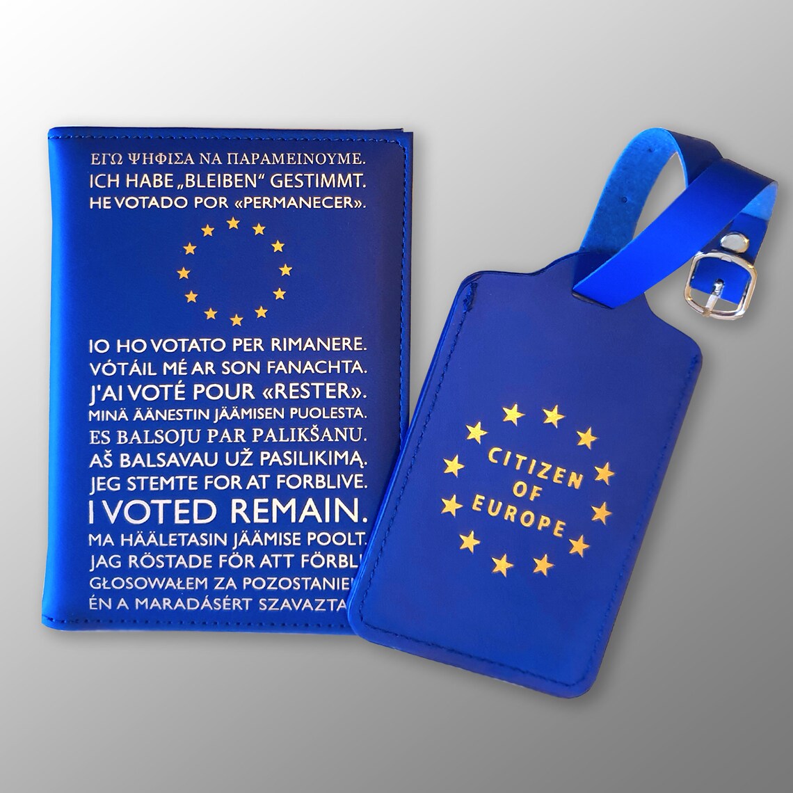 EU Passport Cover I Voted Remain MultiLanguage Etsy