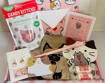 Happy Purrthday!  Cat themed birthday gift | cat lover | cat lovers gift box |  Letterbox gift | Cat lovers present | Cat mum | Cat hamper