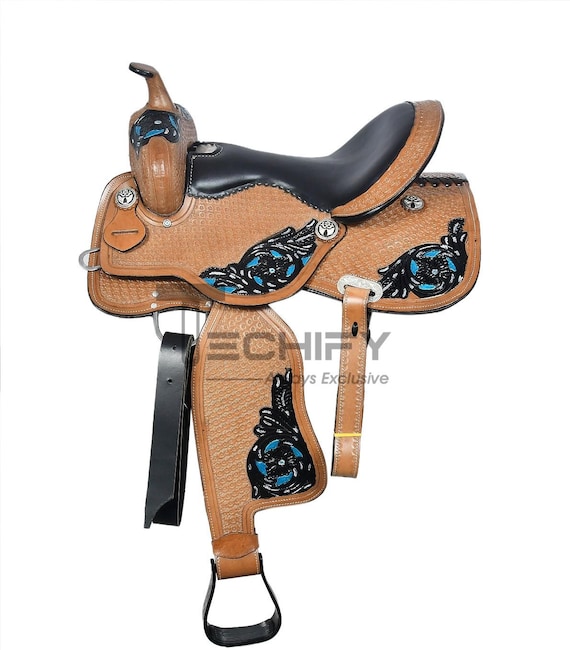 Indian Export Quality Western Barrel Racing Leather Saddle Lightweight and Stylish Design Horse Saddle