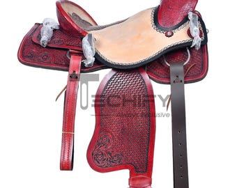 Indian Export Quality Western Barrel Racing Leather Saddle Lightweight and Stylish Design Horse Saddle