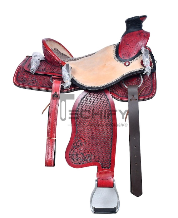 Indian Export Quality Western Barrel Racing Leather Saddle Lightweight and Stylish Design Horse Saddle