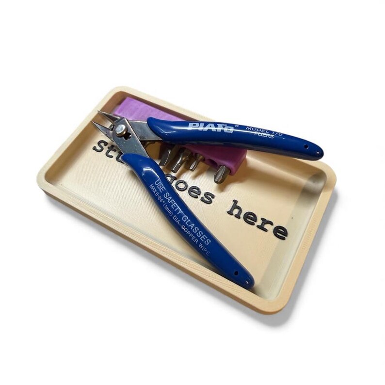 Stuff Goes Here Tray | Bedside Organizer | CATCH ALL TRAY | Stay Neat ...