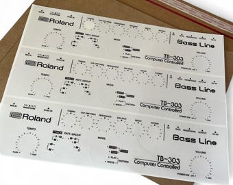 TB-303 Replacement Decal Set – Restore or Customize Your Classic Synth