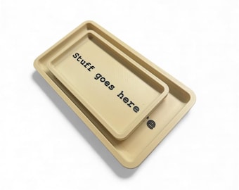 Stuff Goes Here Tray | Bedside Organizer | CATCH ALL TRAY | stay neat and organized