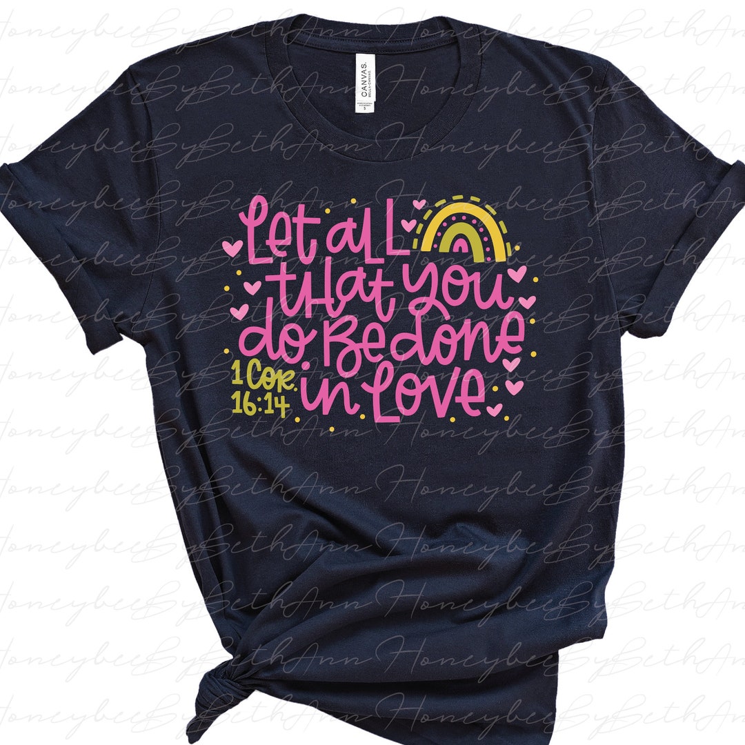 T-shirt Simply Southern - Message 'Let All That You Do Be Done In Love', Rose, Taille S, Occasion Très Bon État