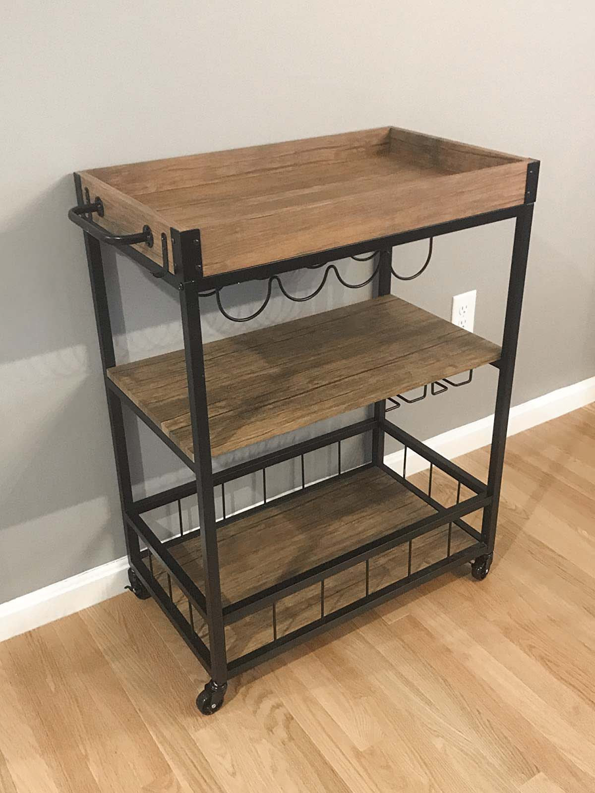 Cocina de madera que sirve el carro de la barra carro de la | Etsy