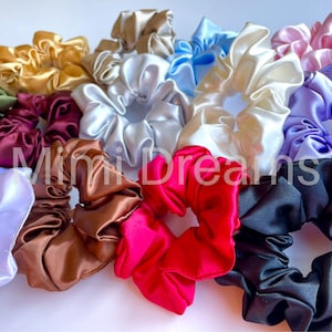 SATIN SCRUNCHIE, Scrunchie, Hair accessories, Satin bows, Coated elastic, Satin elastic zdjęcie 1