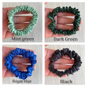 Satin Skinny Scrunchie, anti-breakage elastic, coated hair elastic, scrunchies that do not break the strands zdjęcie 4