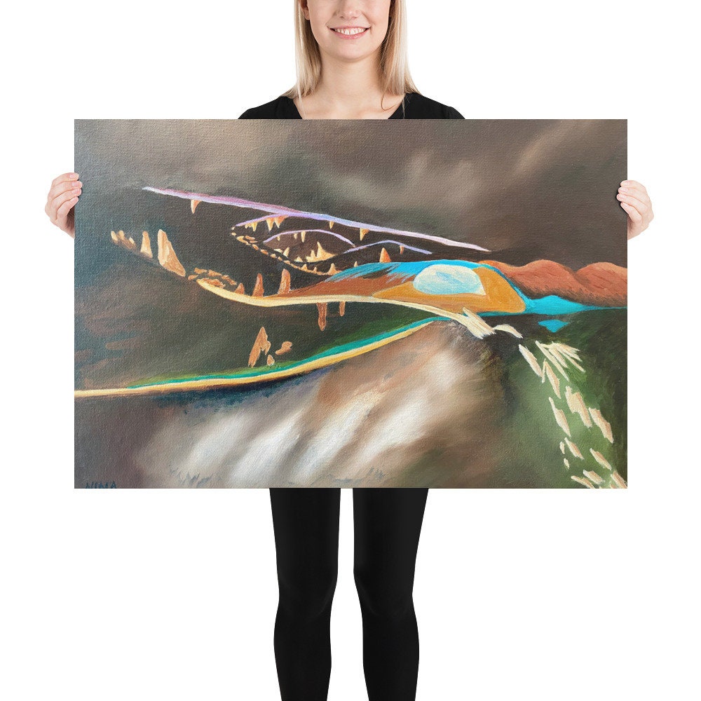 The Cave Abstract Poster - Etsy