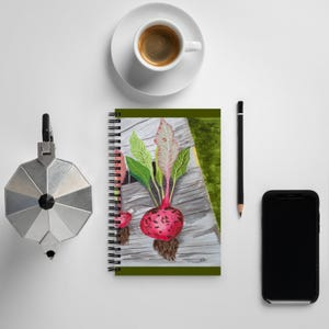 Radishes Spiral Notebook - Gardening Journal