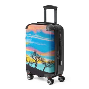 Sunset Trees Hard-shell Suitcase