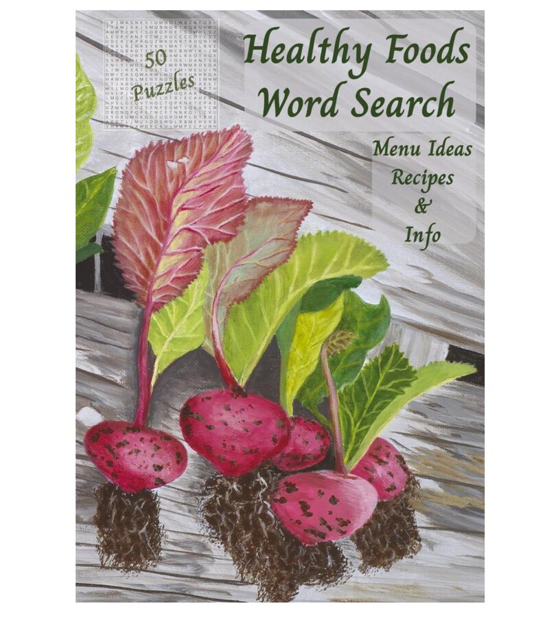 Healthy Foods Word Search Puzzle Book: With Menu Ideas, Recipes, and ...