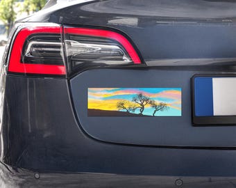 Calming Sunset Car Magnet - Gift for the Commuter