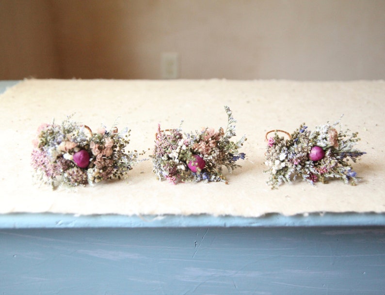 Custom sustainable Wildflower corsages