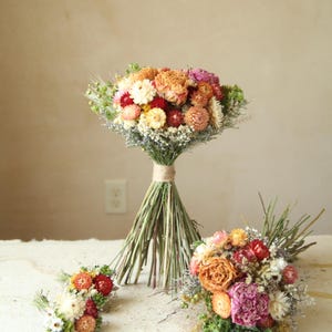 Custom XL Dried Flower Bridal Bouquet.