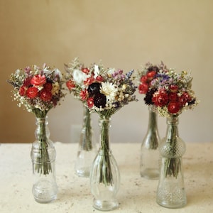 Custom Dried Wildflower Wedding Bouquets, Romantic Boho Wedding Decor, Dried Flower Bridal Bouquet and Centerpiece, Seasonal Wedding Decor image 6