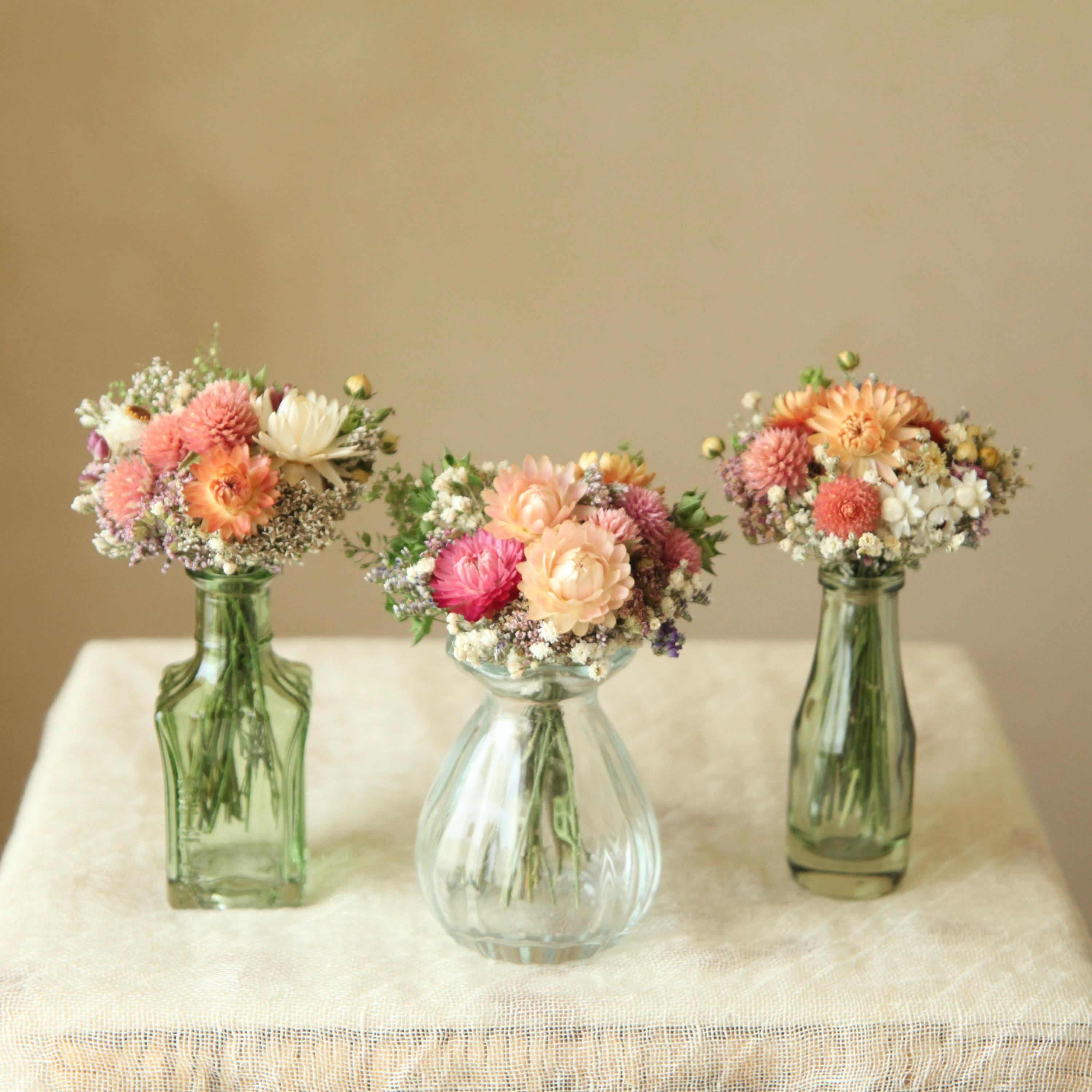 Dried Flower Bud Vase Bouquets