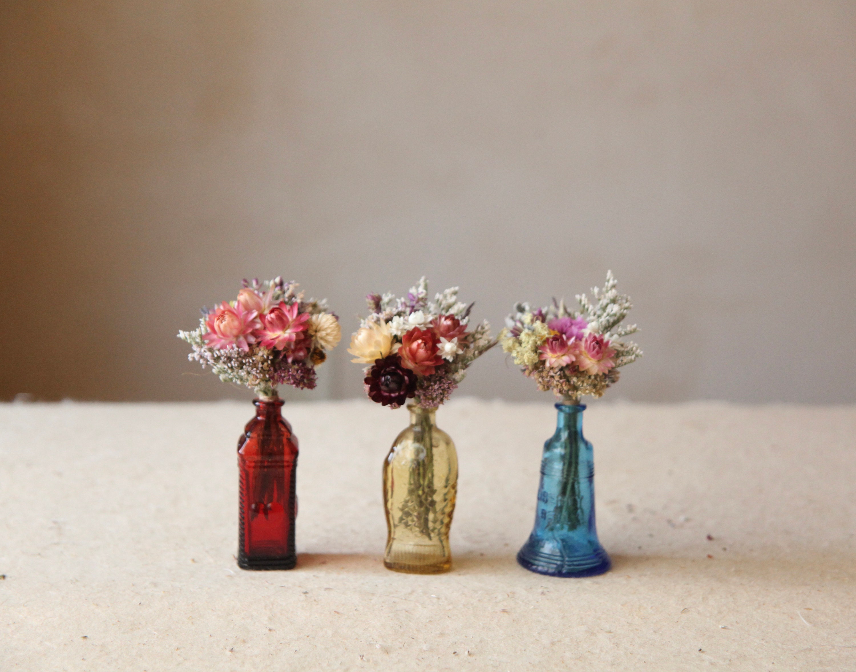 Tiny Spring Bouquet/ Miniature Bouquet/ Tiny Flowers/ Tiny Bouquet/  Bouquet/ Spring Miniatures/ Mini Bouquet/ 