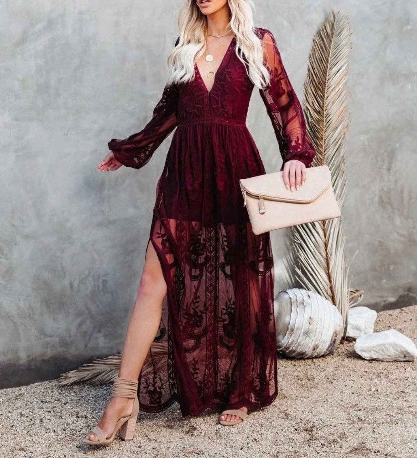 Boho Lace Dress Boho White Dress Maternity Dress White Lace - Etsy