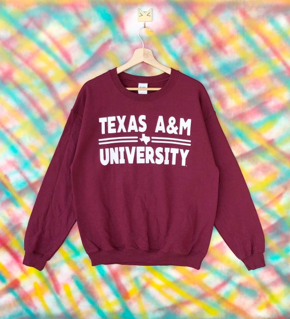Vintage 80\u2019s Texas A&M University Sweatshirt Vintage Agricultural and Mechanical College of Texas Crewneck Texas Aggies Reveille