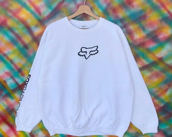 vintage fox racing moletom com capuz