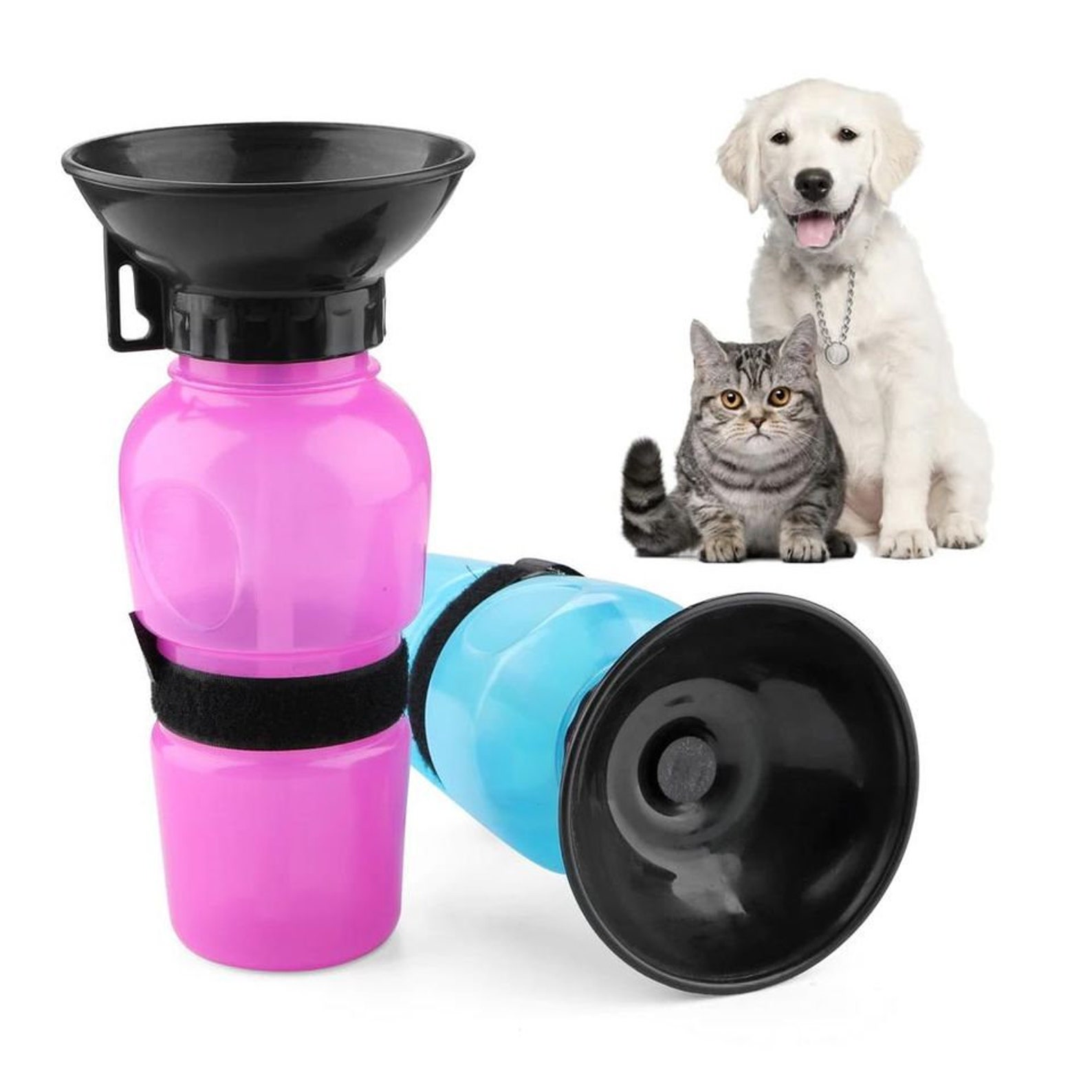 Pet Dog Drinking Squeeze Water Bottle Etsy