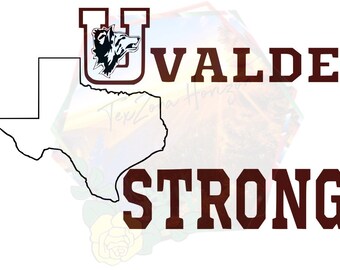 Fichier Uvalde Strong, Texas Strong SVG, fichier Uvalde