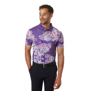 Golf Polo Shirts for men golf gift for him trendy loud polo golf shirt for golf lover purple polo shirt for men