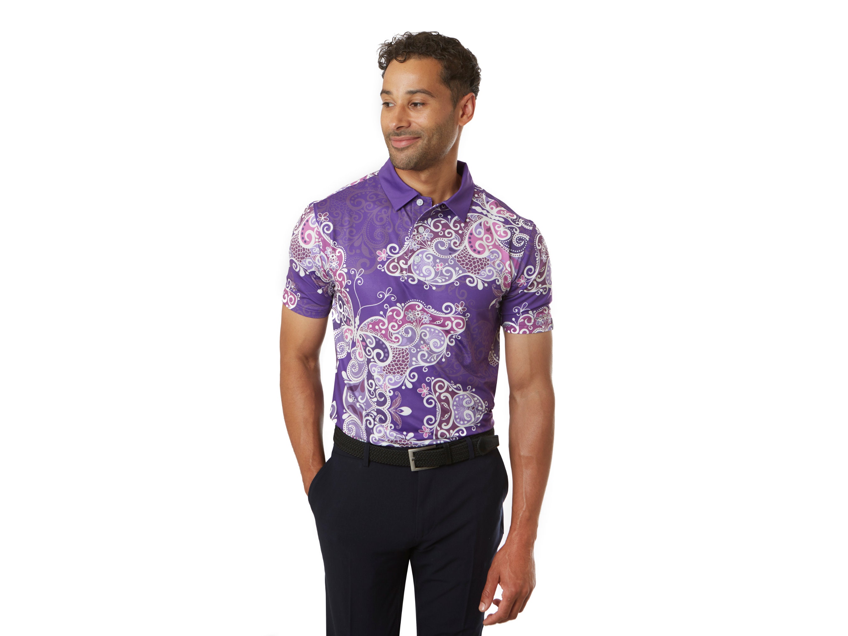 Lavender shop golf shirt