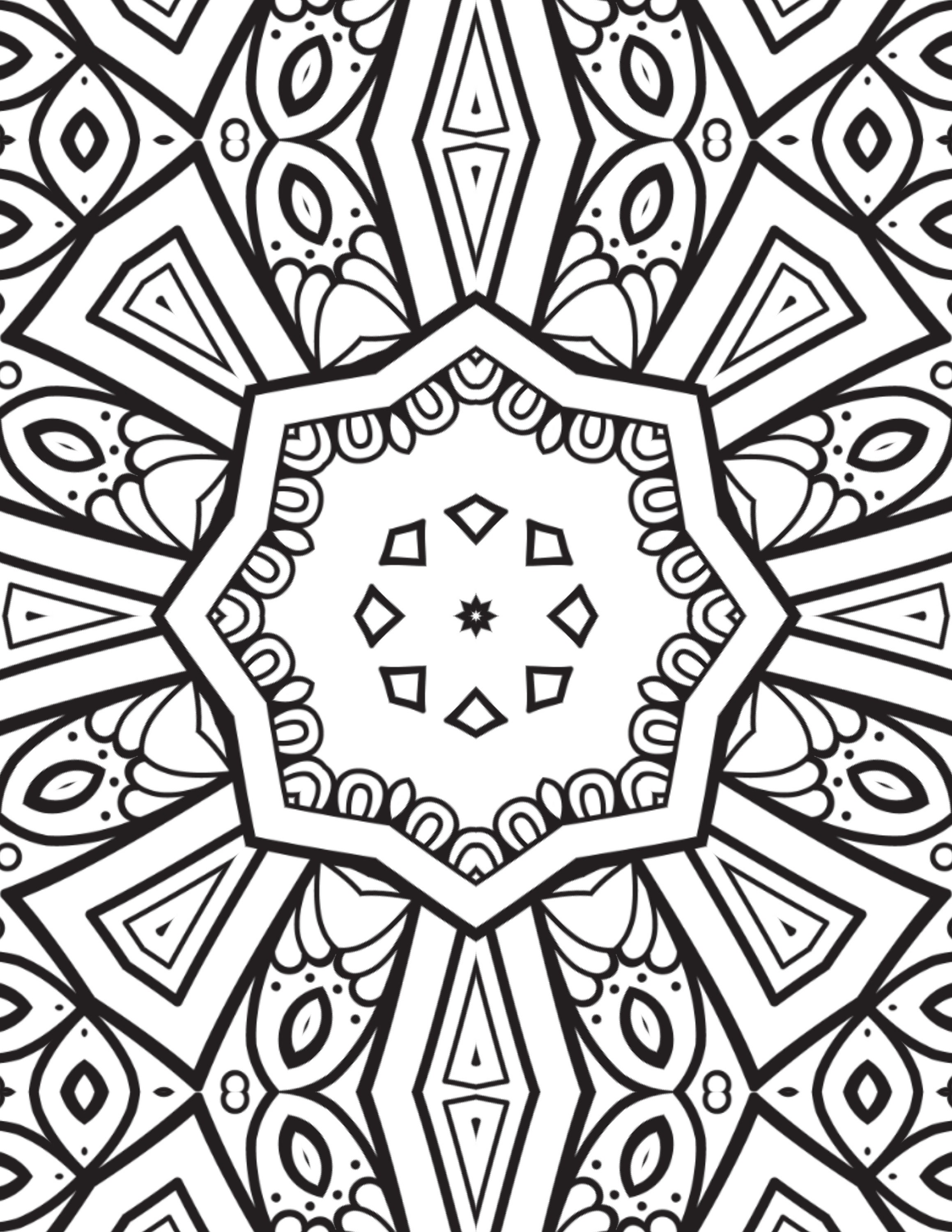 30 Mandala Coloring Pages - Instant Download - Relaxing and Stress