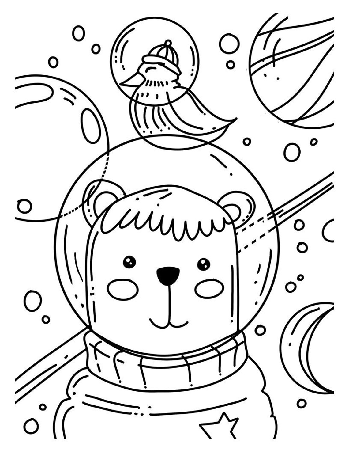 100 Cute Simple Animal/mythical Creatures Coloring Pages for - Etsy