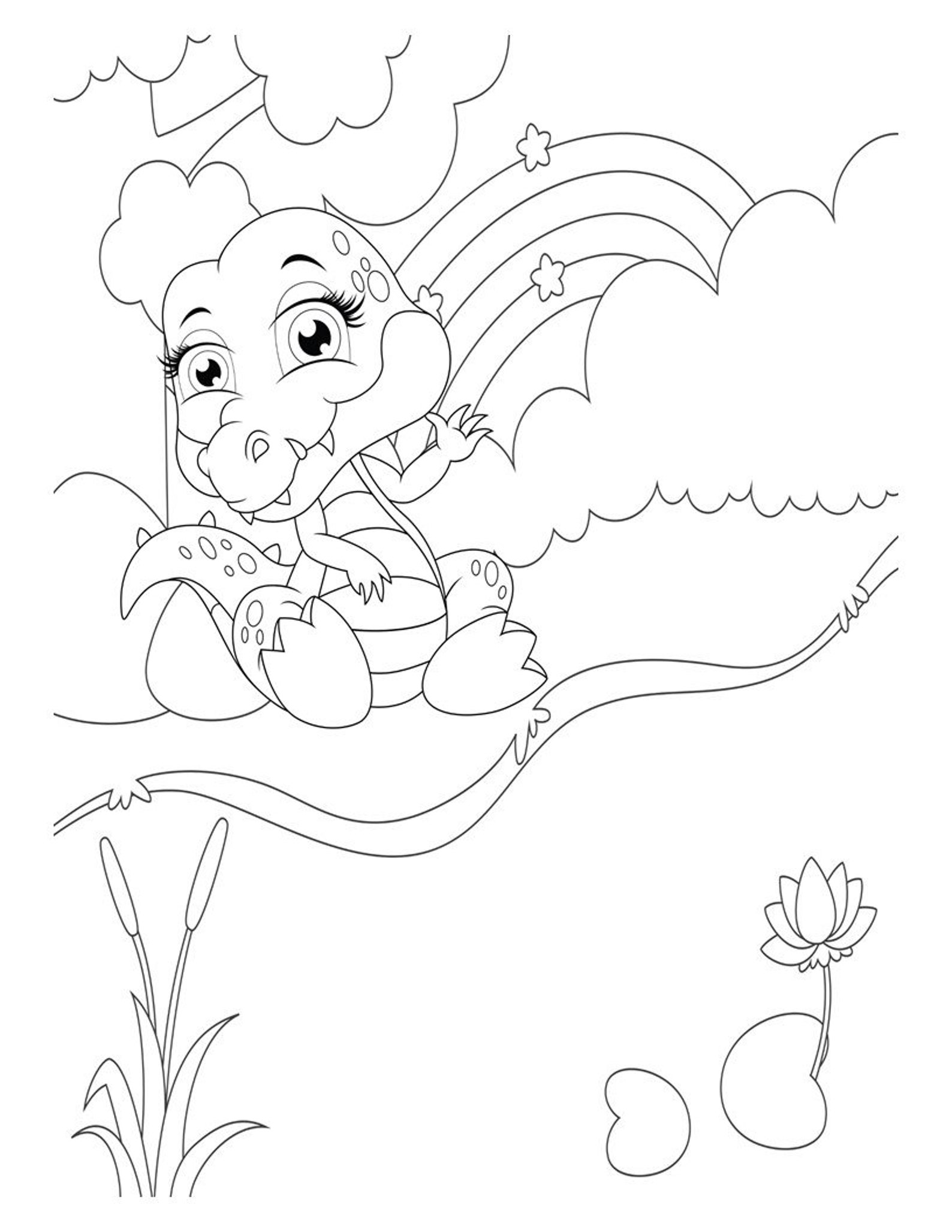 100 Cute Simple Animal/mythical Creatures Coloring Pages for Etsy